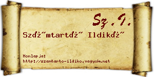Számtartó Ildikó névjegykártya
